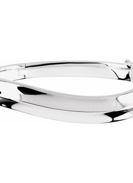Sterling Silver 10 mm Hinged Bangle 6 1/2