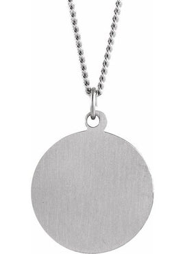 14K Yellow Gold 12 mm Round St. Peregrine Medal