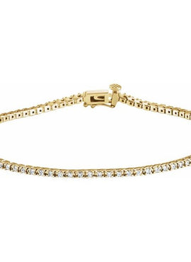14K Rose Gold 7/8 CTW Natural Diamond Line 7 1/4
