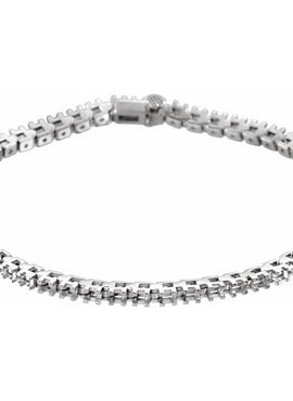 14K White Gold 2 1/8 CTW Natural Diamond Line 7