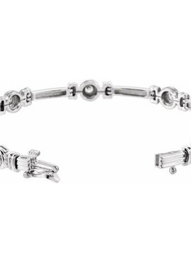 14K White Gold 1 CTW Natural Diamond 7 1/4