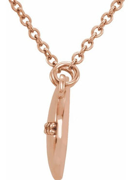 14K Yellow Gold .025 CTW Natural Diamond Circle 16
