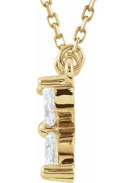 14K Yellow Gold 1/2 CTW Natural Diamond Floral 18