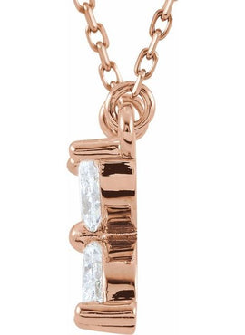 14K Yellow Gold 1/2 CTW Natural Diamond Floral 18