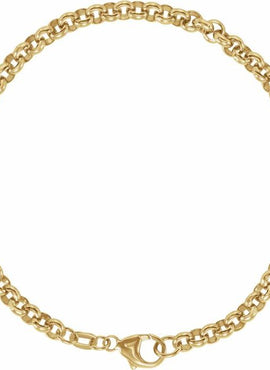 14K Yellow Gold 3.8 mm Rolo 7