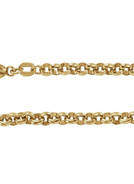 14K Yellow Gold 3.8 mm Rolo 7