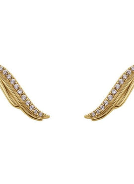 14K White Gold .06 CTW Natural Diamond Ear Climbers