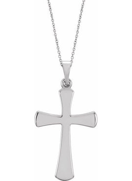 14K Rose Gold Cross Pendant