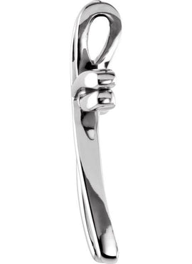14K Yellow/White Gold 27x19 mm Cross Pendant