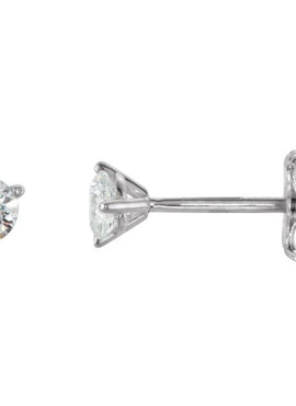 14K White Gold 1/5 CTW Natural Diamond Stud Earrings