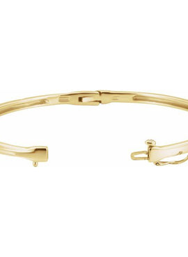 14K White Gold 1/4 CTW Natural Diamond Bangle 6
