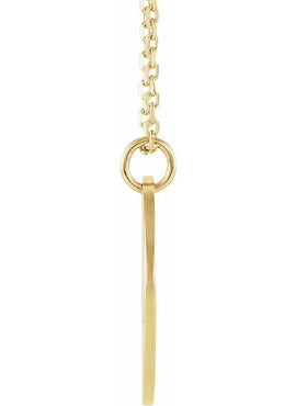 14K White Gold Engravable Pierced Heart Disc Pendant