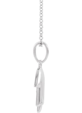 14K Yellow Gold Hamsa 16-18