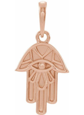 14K Yellow Gold Hamsa 16-18