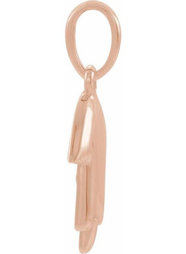 14K Yellow Gold Hamsa 16-18