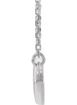 14K White Gold Evil Eye 16