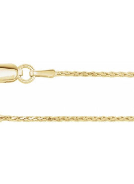 14K Yellow Gold 1.05 mm Diamond-Cut Wheat 24