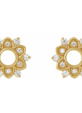 14K White Gold 1/3 CTW Natural Diamond Earrings