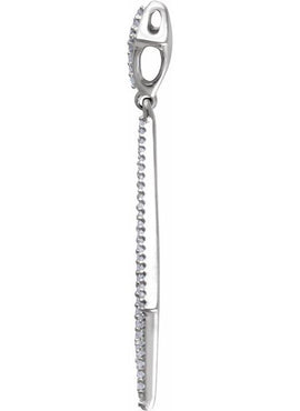14K White Gold 1/4 CTW Natural Diamond Pendant