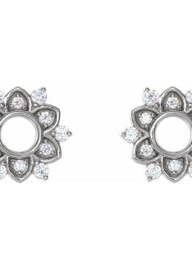 14K White Gold 1/3 CTW Natural Diamond Earrings