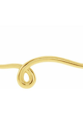 14K White Gold 28.6x8 mm Freeform Bar 18