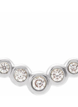 Platinum  1/8 CTW Natural Diamond 16