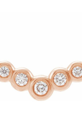 Platinum  1/8 CTW Natural Diamond 16