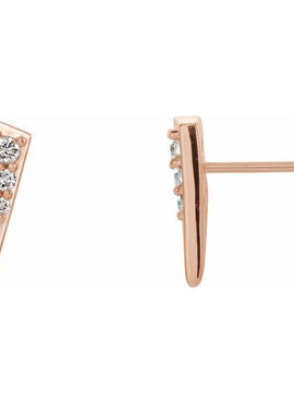14K White Gold 1/6 CTW Natural Diamond Geometric Earrings
