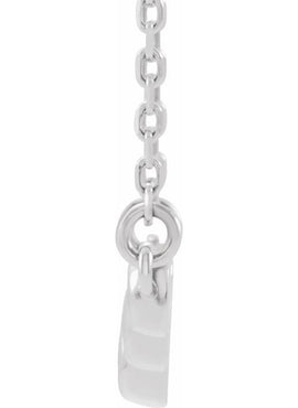 Platinum  1/8 CTW Natural Diamond 16