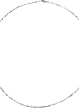 18K White Gold 2.4 mm Rolo 18