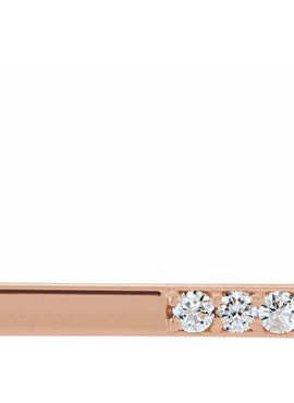 14K White Gold 1/5 CTW Natural Diamond Bar 16-18