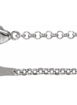18K White Gold 2.4 mm Rolo 18