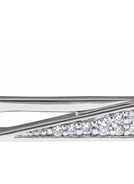 14K White Gold .05 CTW Natural Diamond Bar 18