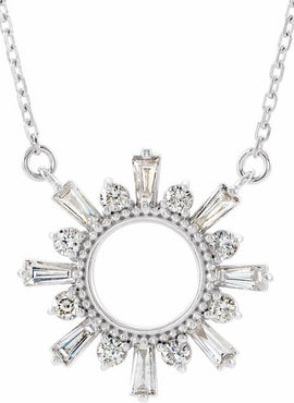14K Yellow Gold 3/8 CTW Natural Diamond Circle 18