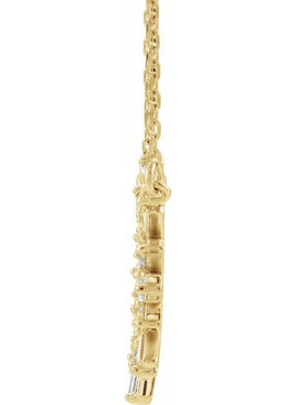 14K Yellow Gold 3/8 CTW Natural Diamond Circle 18