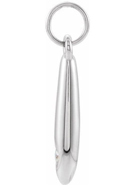 14K White Gold .03 CTW Natural Diamond Geometric 16-18