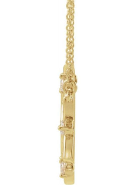14K Rose Gold 1/4 CTW Natural Diamond 18
