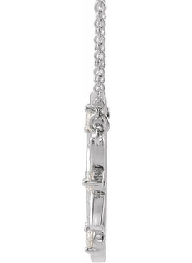14K Rose Gold 1/4 CTW Natural Diamond 18