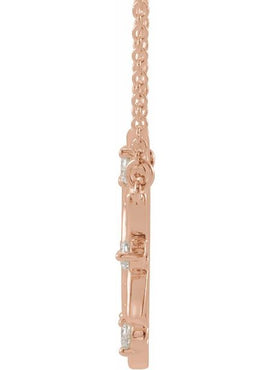 14K Rose Gold 1/4 CTW Natural Diamond 18