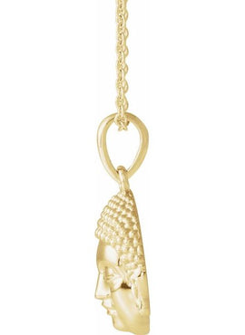 Sterling Silver Meditation Buddha 16-18