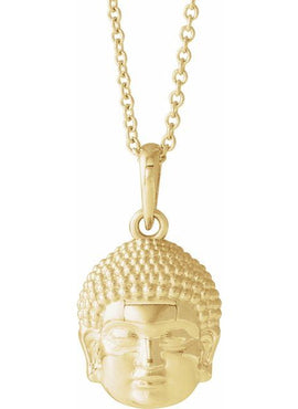 Sterling Silver Meditation Buddha 16-18