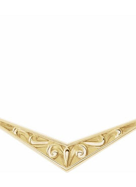 14K White Gold Sculptural 