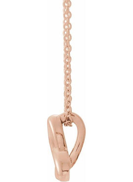 14K White Gold Celtic-Inspired Trinity Pendant