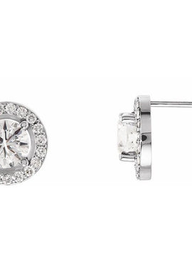 14K Rose Gold 3/8 CTW Natural Diamond Halo-Style Earrings