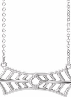14K Rose Gold Vintage-Inspired Bar 18