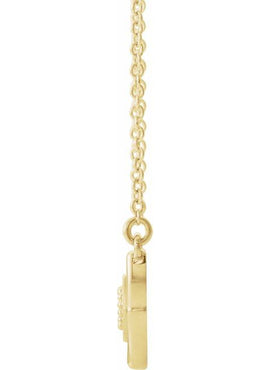 14K Rose Gold Vintage-Inspired Bar 18