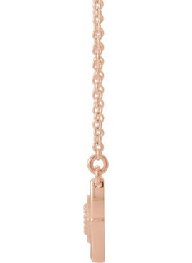 14K Rose Gold Vintage-Inspired Bar 18