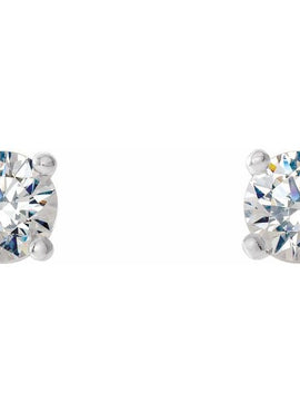 14K Yellow Gold 1/5 CTW Lab-Grown Diamond 4-Prong Stud Earrings