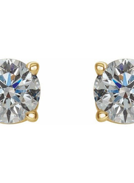 14K White Gold 1/5 CTW Natural White Diamond Earrings