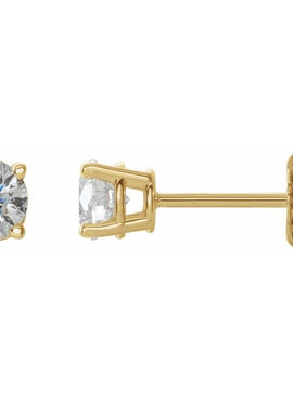 14K White Gold 1/5 CTW Natural White Diamond Earrings